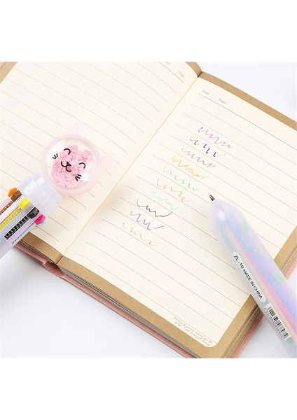 A5 Stili Çok Renkli Sequ Renkli Tükenmez Kalem Sevimli Yağlı Kalem Basmak Için Değiştirilebilir Karikatür Kalem Öğrenci Yazma Kalemi Çocuklar Kalem Ödülleri Okul Malzemeleri (Yurt Dışından) modelleri