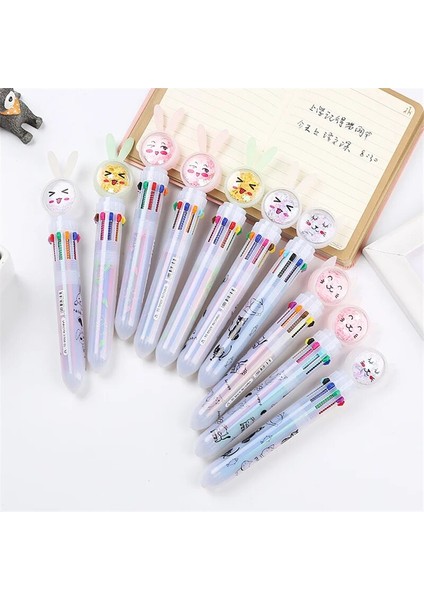 A5 Stili Çok Renkli Sequ Renkli Tükenmez Kalem Sevimli Yağlı Kalem Basmak Için Değiştirilebilir Karikatür Kalem Öğrenci Yazma Kalemi Çocuklar Kalem Ödülleri Okul Malzemeleri (Yurt Dışından) indirimleri