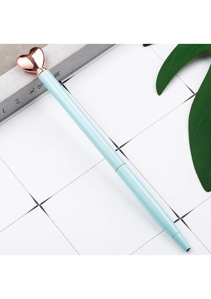 C Stili Siyah 1 Adet Lytwtw'nin Yaratıcı Çok Renkli Tükenmez Kalem Iş Metal Kalp Ofis Peool Kırtasiye Ofis Malzemeleri (Yurt Dışından)