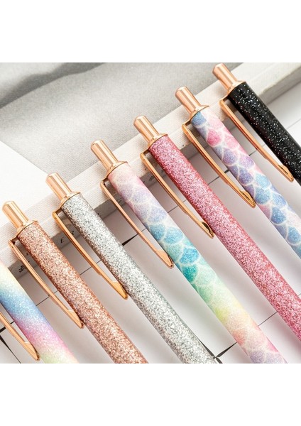 Parlak Gümüş Tarzı 1 Parça Yüksek Li Parlak Rulo Tükenmez Kalem Lüks Sevimli Düğün Gül Altın Metal Kırtasiye Okul Ofis Arzı G (Yurt Dışından) indirimleri