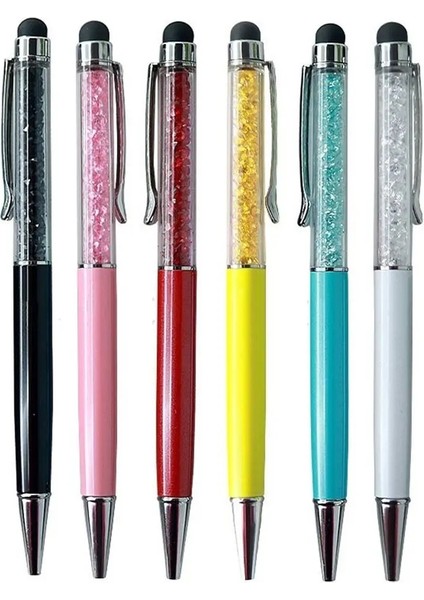 Pembe Tarzı Moda Yaratıcı Tasarım Kristal Tükenmez Kalem Dokunmatik Kalem Stylus Ofis Kırtasiye Ofis ve Okul Okul Malzemeleri Çocuklar Için Hediyeler (Yurt Dışından) fırsatları