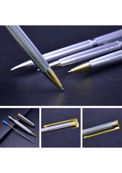 Çelik Kutu-Mavi Mürekkep Stili Guoyi Z090 Çelik Tükenmez Lüks Iş Examen Metal High-End Hediyeler Kitle Özelleştirme Logo Imza Kalem (Yurt Dışından) indirimleri