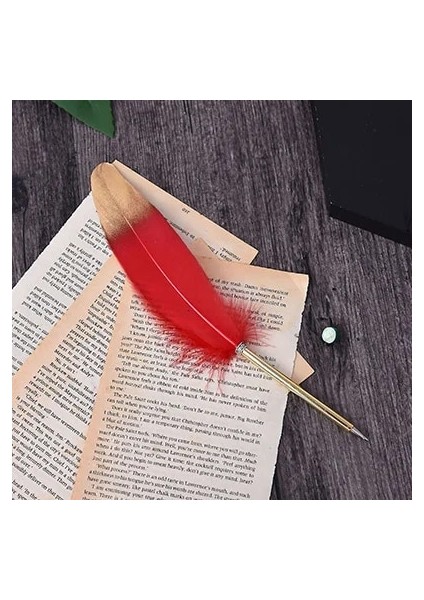 Kırmızı Stil Mavi Reative Tüy Tükenmez Kalem Kawaii Peluş Tükenmez Kalemler Yazma Imza Kalemi Okul Ofis Malzemeleri Yenilik Kırtasiye (Yurt Dışından)