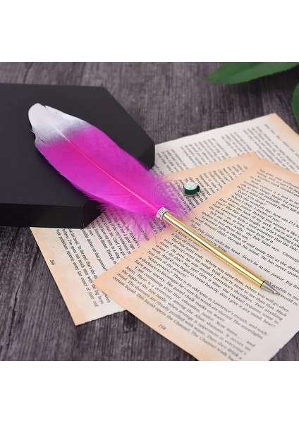 Kırmızı Stil Mavi Reative Tüy Tükenmez Kalem Kawaii Peluş Tükenmez Kalemler Yazma Imza Kalemi Okul Ofis Malzemeleri Yenilik Kırtasiye (Yurt Dışından)