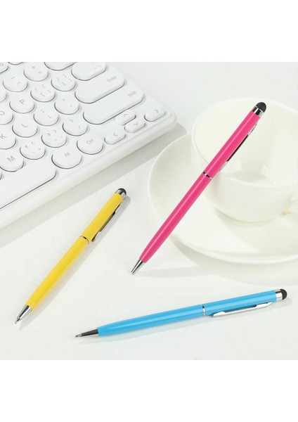 Beyaz Stil Çift Kullanımlı Stylus Cep Telefonu Evrensel Dokunmatik Ekran Kalemi IPhone IPad Kalem Tükenmez Kalem Yazma Malzemeleri Ofis Okul Hediyeleri (Yurt Dışından) fırsatları