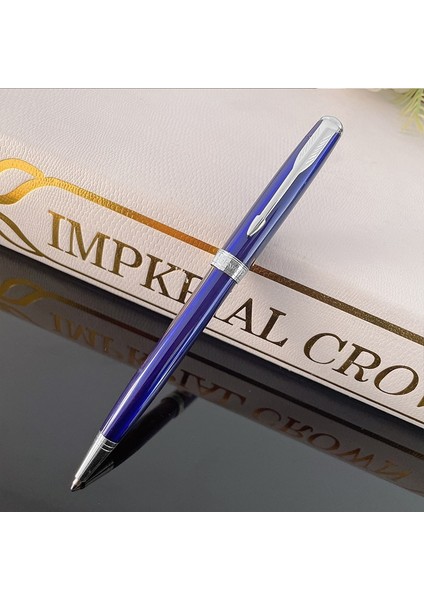 Siyah Stil Cla Design Metal Tükenmez Kalem Mavi Mürekkepli Ofis Imzalı Tükenmez Kalemler (Yurt Dışından)