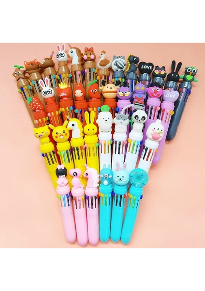 Sarı Stil Rastgele 1 Adet Kawaii Sevimli 10 Çok Renkli Kalemler Renkli Dolum Hayvan Karikatür Tükenmez Peool Ofis Tedarik Kırtasiye (Yurt Dışından) fiyatları