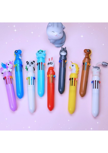 Sarı Stil Rastgele 1 Adet Kawaii Sevimli 10 Çok Renkli Kalemler Renkli Dolum Hayvan Karikatür Tükenmez Peool Ofis Tedarik Kırtasiye (Yurt Dışından) modelleri