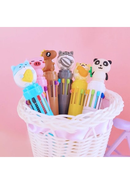 Sarı Stil Rastgele 1 Adet Kawaii Sevimli 10 Çok Renkli Kalemler Renkli Dolum Hayvan Karikatür Tükenmez Peool Ofis Tedarik Kırtasiye (Yurt Dışından) indirimleri