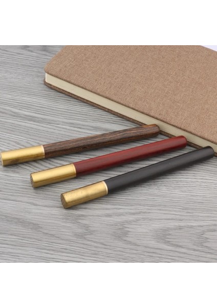 Siyah Stil Lüks Li Okul Pirinç Kalem Kahverengi Kırmızı Siyah Altın ​​ahşap Roller Tükenmez Kalem Iş Kırtasiye Ofis Malzemeleri Mürekkep Tükenmez Kalem (Yurt Dışından) modelleri