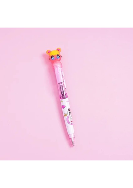 Bebek Pembe Tarzı Yaratıcı Karikatür Unicorn Işık Kawaii Sevimli Parlayan Tükenmez LED Kalem Öğrenci Kırtasiye Yazma Aracı Okul Malzemeleri (Yurt Dışından)