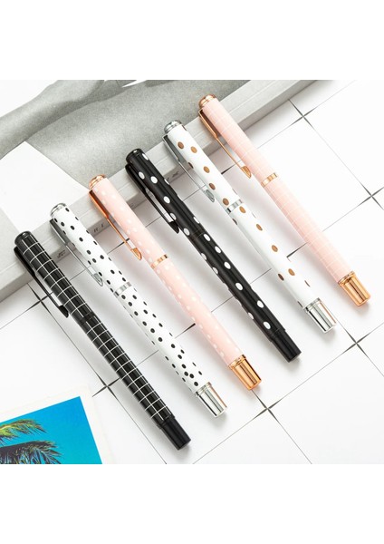 Heibai Tarzı Siyah 1 Parça Kırtasiye Lytwtw'nin Ofis Okul Malzemeleri Şerit Nokta Lüks Rulo Tükenmez Kalem Metal Rollerball Yüksek (Yurt Dışından) fiyatları