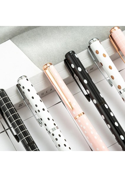 Heibai Tarzı Siyah 1 Parça Kırtasiye Lytwtw'nin Ofis Okul Malzemeleri Şerit Nokta Lüks Rulo Tükenmez Kalem Metal Rollerball Yüksek (Yurt Dışından) modelleri