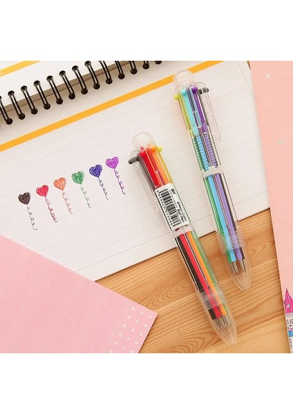 326-1 Adet Tarzı Artoon Gökkuşağı Renkli Tükenmez Kalem Yaratıcı Tükenmez Kalem Kawaii Büyülü Kalem Moda Okul Ofis Yazma Malzemeleri (Yurt Dışından) indirimleri