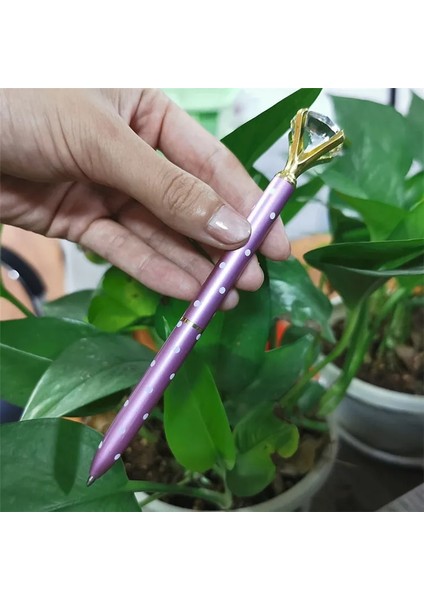 BG1565 Stili 20 Parça Lot Büyük Kristal Elmas Kafa Tükenmez Kalem Öğrenci Kırtasiye Ofis Iş Hediyeleri Metal Kalem Kayıtlı G (Yurt Dışından)