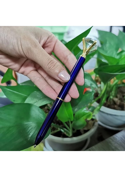 BG1565 Stili 20 Parça Lot Büyük Kristal Elmas Kafa Tükenmez Kalem Öğrenci Kırtasiye Ofis Iş Hediyeleri Metal Kalem Kayıtlı G (Yurt Dışından) indirimleri