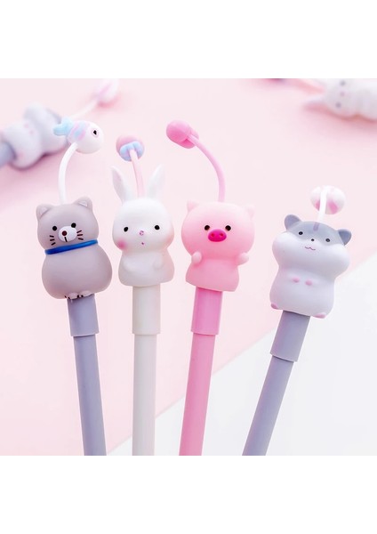 Bordo Tarzı 1 Adet Rakun Tavşan Piglet Hamster Tükenmez Kalem Ofis Okul Kırtasiye Kalem Hayvanlar Kalem Sevimli Kawaii (Yurt Dışından) indirimleri