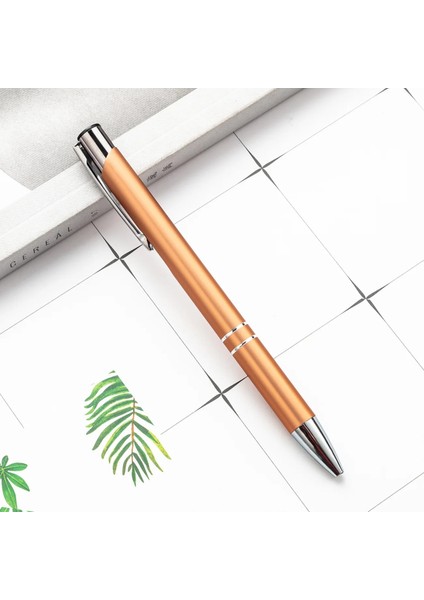 Koyu Gri Tarzı 1 @# Metal Tükenmez Kalem Döner Cep Boyutunda Kalem Taşınabilir Tükenmez Kalem Küçük Yağ Kalemi Nefis Kısa 1 Adet (Yurt Dışından)