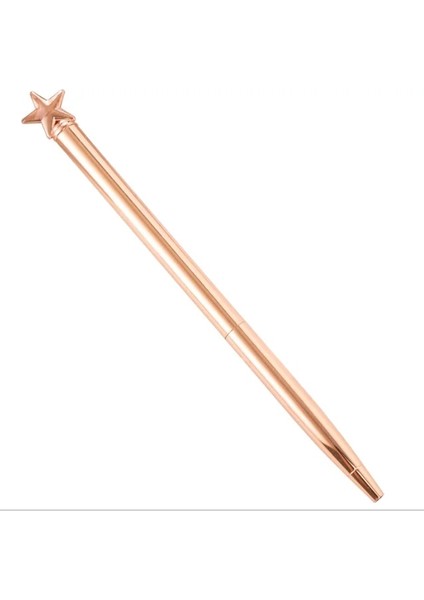 Gül Altın Yıldız Stili Siyah 1 Adet Lytwtw'nin Yaratıcı Çok Renkli Tükenmez Kalem Iş Metal Kalp Ofis Peool Kırtasiye Ofis Malzemeleri (Yurt Dışından)