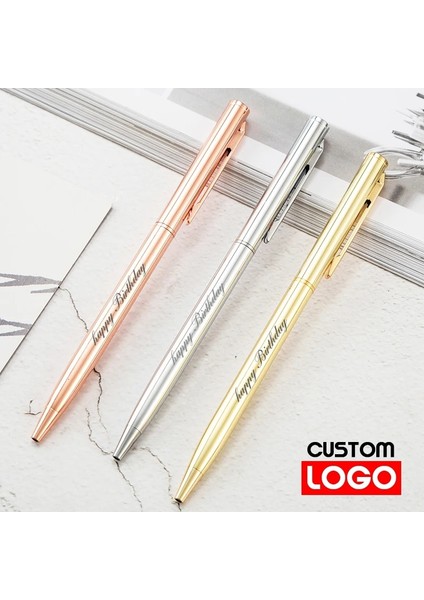 Gül Altın Tarzı Yeni Metal Tükenmez Kalem Gül Altın Kalem Özel Logo Reklam Tükenmez Kalem Yazı Oyulmuş Isim Okul ve Ofis Malzemeleri (Yurt Dışından) indirimleri
