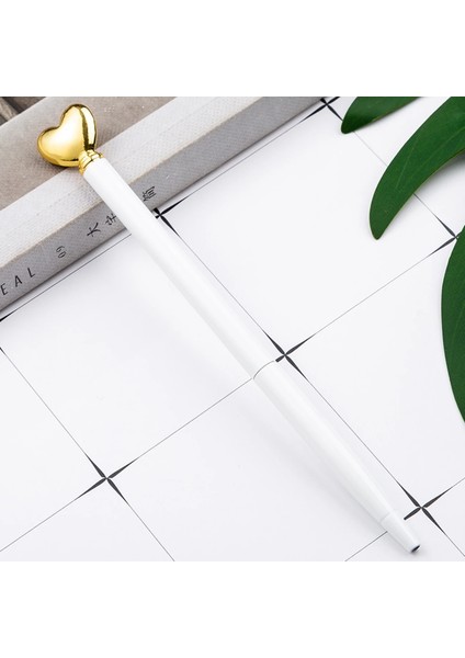 Bir Stil Siyah 1 Adet Lytwtw'nin Yaratıcı Çok Renkli Tükenmez Kalem Iş Metal Kalp Ofis Peool Kırtasiye Ofis Malzemeleri (Yurt Dışından)