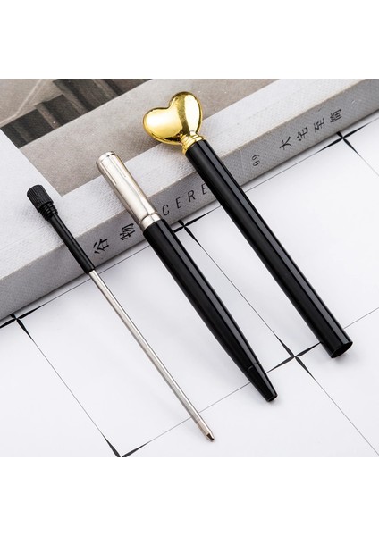 Bir Stil Siyah Ellen Brook Reative Çok Renkli Tükenmez Kalem Iş Metal Kalp Ofis Peool Kırtasiye Ofis Malzemeleri (Yurt Dışından) fırsatları