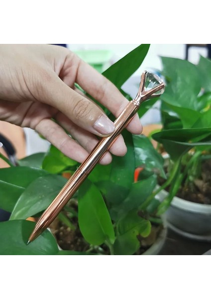 BG1569 Stili Çok Büyük Kristal Elmas Kafa Tükenmez Kalem Öğrenci Kırtasiye Ofis Iş Hediyeleri Metal Kalem Kayıtlı G (Yurt Dışından) fiyatları