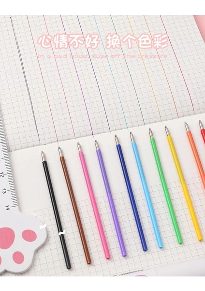 Pembe Kuş Tarzı Zoecor 10COLORS Kawaii Tükenmez Kalem Çok Renkli Sevimli Jel Kalemler Unicorn Okul Öğrenci Çocuklar Iş Ofis Kırtasiye Malzemeleri (Yurt Dışından)