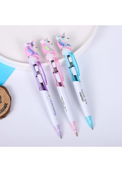 Tek Boynuzlu At Mavi Tarzı Reative Karikatür Unicorn Işık Kalem Sevimli Parlayan Tükenmez Kalem Öğrenci Kırtasiye Yazma Aracı Okul Malzemeleri (Yurt Dışından) fırsatları