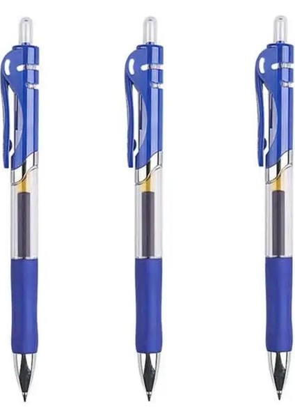 3 Adet Mavi Kalem Stili Geri Çekilebilir Kalemler Yedekler Set Blackredblue Mürekkep Ofis Okul Yazı Malzemeleri Için Büyük Kapasiteli Tükenmez Kalem (Yurt Dışından)