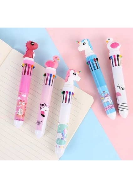A29 Stili Çok Renkli Karikatür Hayvan 10 Renkli Kalem Değiştirilebilir Renkli Tükenmez Kalem Ofis Kalemi Öğrenci Yazma Kalemi Çocuk Okul Malzemeleri Ödüller Kalem (Yurt Dışından) modelleri