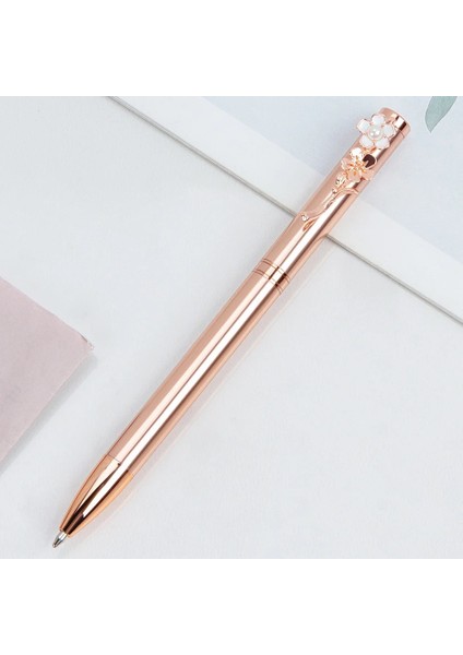 1 Adet Beyaz Stil Pembe Basın Kiraz Çiçeği Kalem Gül Çiçek Kalem Metal Tükenmez Kalem Dönen Çiçek Iş Imza Kalem Sevimli Ofis Kırtasiye (Yurt Dışından) indirimleri