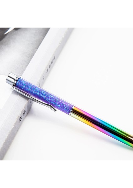 No.9 Tarzı Siyah Ellen Brook Tükenmez Akış Yağı Kristal Düğün Metal Bakır Bataklık Kalem Ofis Okul Tedarik Kırtasiye Gül Altın Kalem (Yurt Dışından) modelleri