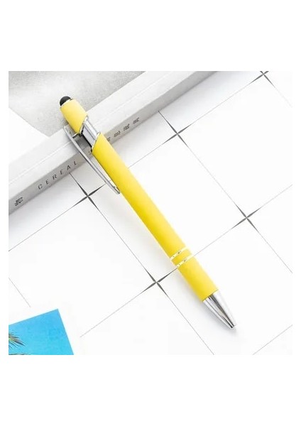 Açık Sarı Stil Tükenmez Petylus Çizim Tablet Kalem Kapasitif Ekran Dokunmatik Kalem Okul Ofis Yazma Kırtasiye (Yurt Dışından)