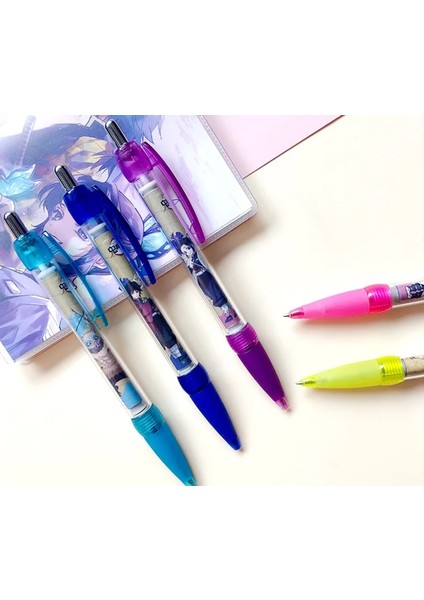 H Tarzı Anime Demon Slayer Kimetsu No Yaiba Sevimli Desen Jel Kalem Kawaii Siyah Mürekkep Mekanik Tükenmez Kalem Okul Ofisi Kanawo Mitsuri (Yurt Dışından) modelleri