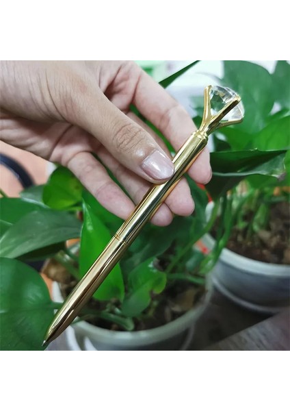 BG1572 Stili 20 Parça Lot Büyük Kristal Elmas Kafa Tükenmez Kalem Öğrenci Kırtasiye Ofis Iş Hediyeleri Metal Kalem Kayıtlı G (Yurt Dışından)