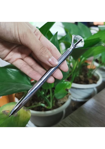 BG1572 Stili 20 Parça Lot Büyük Kristal Elmas Kafa Tükenmez Kalem Öğrenci Kırtasiye Ofis Iş Hediyeleri Metal Kalem Kayıtlı G (Yurt Dışından) modelleri