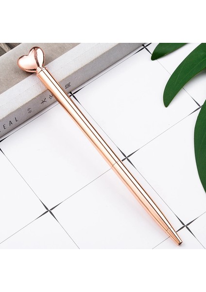 F Stili Siyah 1 Adet Lytwtw'nin Yaratıcı Çok Renkli Tükenmez Kalem Iş Metal Kalp Ofis Peool Kırtasiye Ofis Malzemeleri (Yurt Dışından)