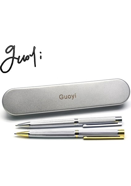Altın Kutu-Siyah Mürekkep Stili Guoyi Z090 Çelik Tükenmez Lüks Iş Examen Metal High-End Hediyeler Kitle Özelleştirme Logo Imza Kalem (Yurt Dışından) fiyatları