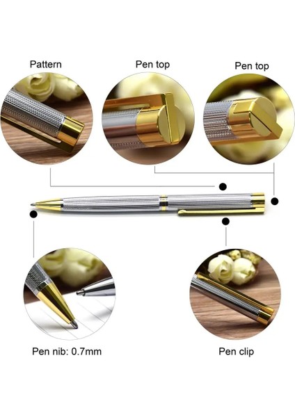 Altın Kutu-Siyah Mürekkep Stili Guoyi Z090 Çelik Tükenmez Lüks Iş Examen Metal High-End Hediyeler Kitle Özelleştirme Logo Imza Kalem (Yurt Dışından) fırsatları