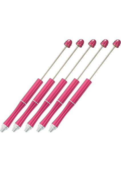 Siyah Stil 5 Adet Tükenmez Kalem Boncuklu Pürüzsüz Mürekkep Plastik Çocuklar Kırtasiye Roller Kalem Okul Malzemeleri (Yurt Dışından) fırsatları