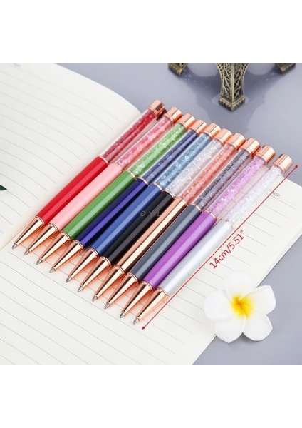 Pembe Tarzı Siyah Kristal Tükenmez Kalem Moda Kız Yıldız Kristal Kolye Metal Kalem Malzeme Yenilik Okul Yazma Kırtasiye (Yurt Dışından) fırsatları