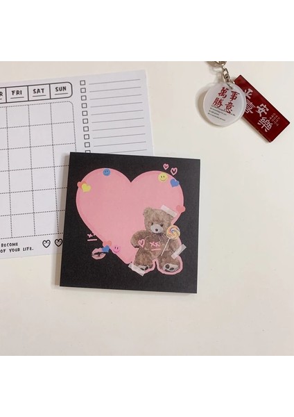 1 Adet 50 Yaprak G Stili 50 Sayfa Ins Sıcak Amerikan Retro Tarzı Sevimli Ayı Mini Taşınabilir Not Defteri Günlüğü Kitap Alıştırma Kitabı Papelaria Okul Ofis Tedarik (Yurt Dışından)