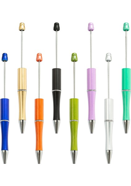 Turuncu Tarzı Tükenmez Kalem Boncuk Dıy Özel Kalem Plastik Boncuklu Kalem Boncuk Kalem Okul Ofis Yazma Malzemeleri Kırtasiye Düğün Hediyesi (Yurt Dışından) indirimleri