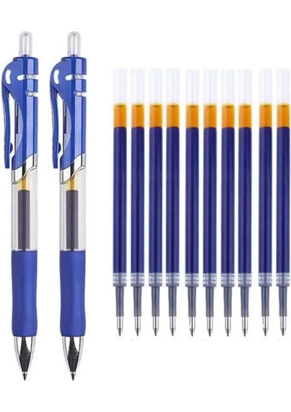 3 Adet Mavi Kalem Stili Geri Çekilebilir Kalemler Yedekler Set Blackredblue Mürekkep Ofis Okul Yazı Malzemeleri Için Büyük Kapasiteli Tükenmez Kalem (Yurt Dışından)
