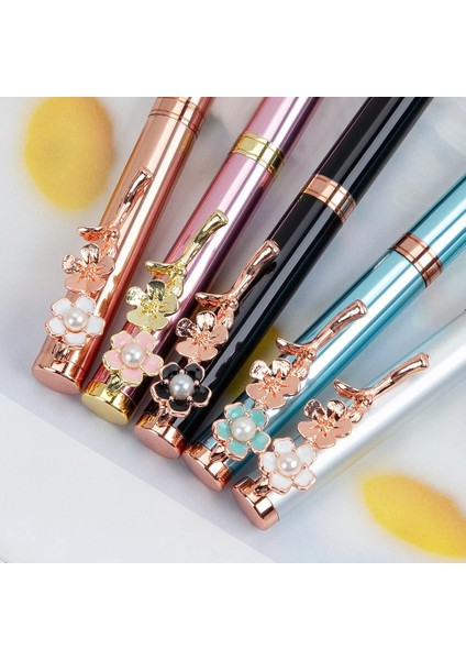 1 Adet Gümüş Tarzı Pembe Basın Kiraz Çiçeği Kalem Gül Çiçek Kalem Metal Tükenmez Kalem Dönen Çiçek Iş Imza Kalem Sevimli Ofis Kırtasiye (Yurt Dışından) modelleri