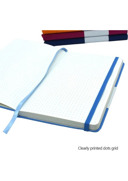 Gök Mavisi Tarzı A5 Bullet Noktalı Dergi Planlayıcı Ciltli Defter 100 Gsm Yaş Günlüğü Ofis ve Okul Not Defteri Malzemeleri Kırtasiye (Yurt Dışından)