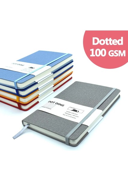 Gök Mavisi Tarzı A5 Bullet Noktalı Dergi Planlayıcı Ciltli Defter 100 Gsm Yaş Günlüğü Ofis ve Okul Not Defteri Malzemeleri Kırtasiye (Yurt Dışından)