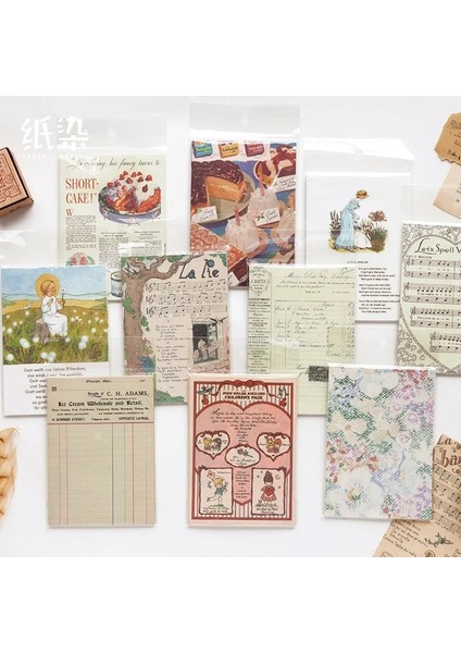 Tiandianshipu Tarzı 50 Yaprak Bloknotlar Yapışkan Notlar Zaman Dükkanı Taze Retro Kağıt Günlüğü Scrapbooking Çıkartmalar Önemsiz Dergisi Okul Kırtasiye Not Defteri (Yurt Dışından)