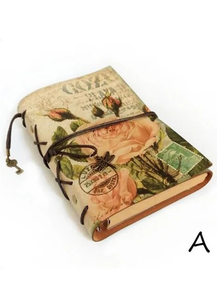 A-A6 Stili A5 Vintage Kırtasiye Pu Deri Defter Yaratıcı Kraft Kağıt Planlayıcısı Eskiz Defteri Gündem Günlüğü Defterleri (Yurt Dışından)